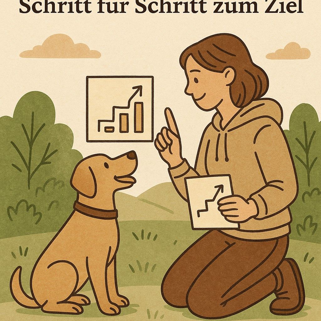 Hund und Mensch interagieren freundlich