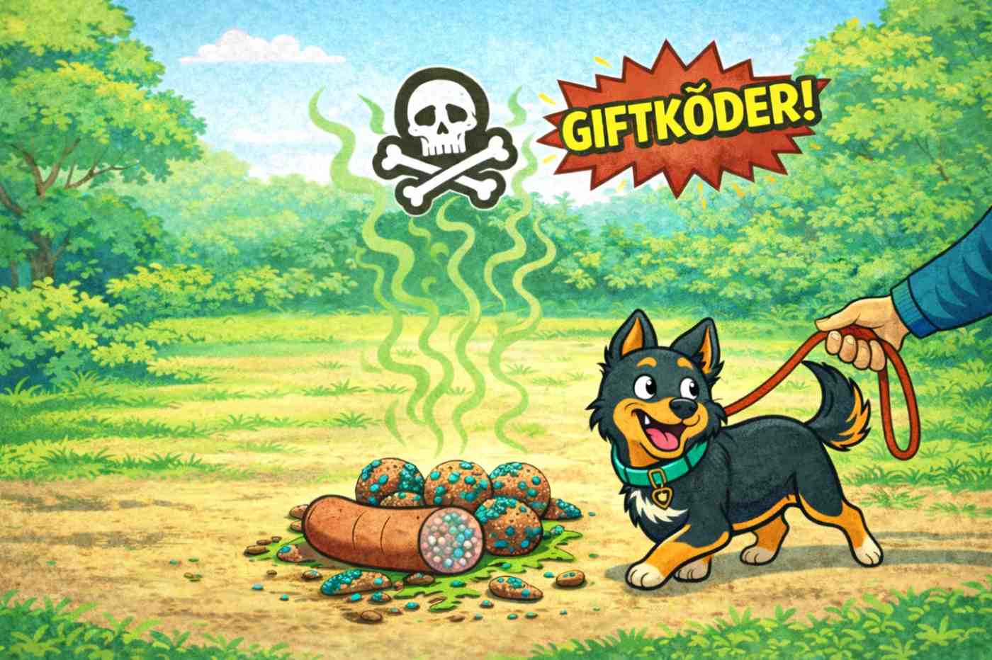 Giftköder auf dem Boden