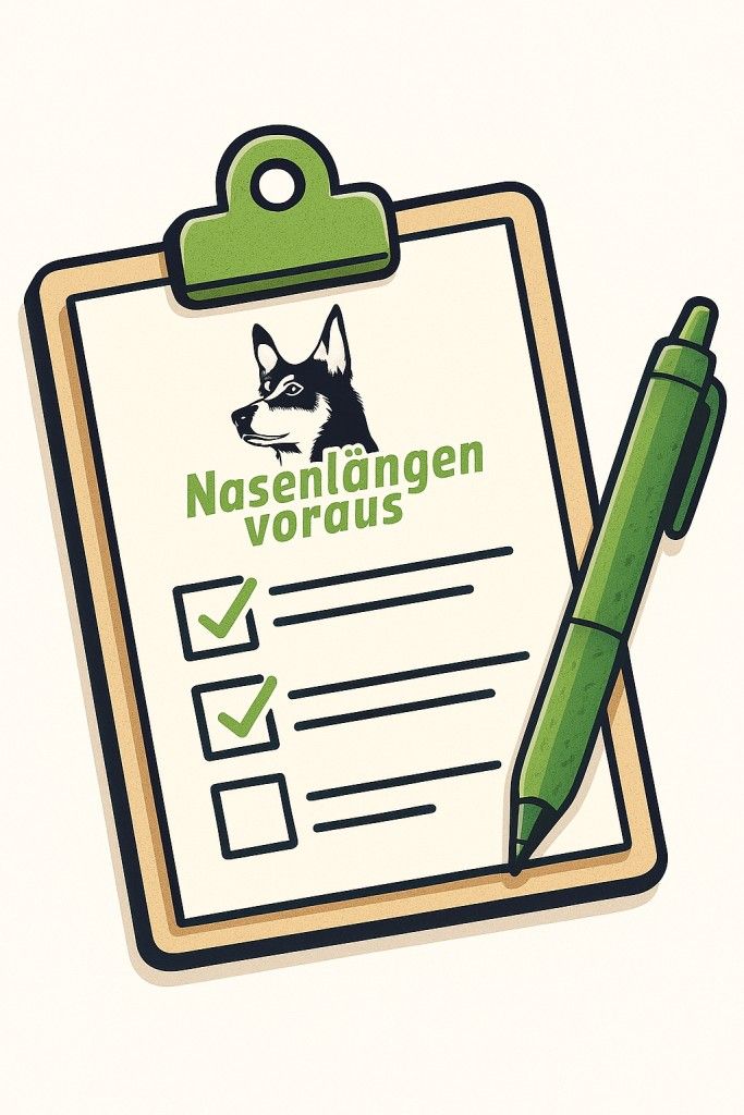 Checkliste mit Hundethema